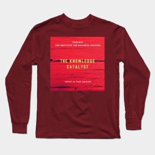 Red Podcast Cover Design Long Sleeve T-Shirt